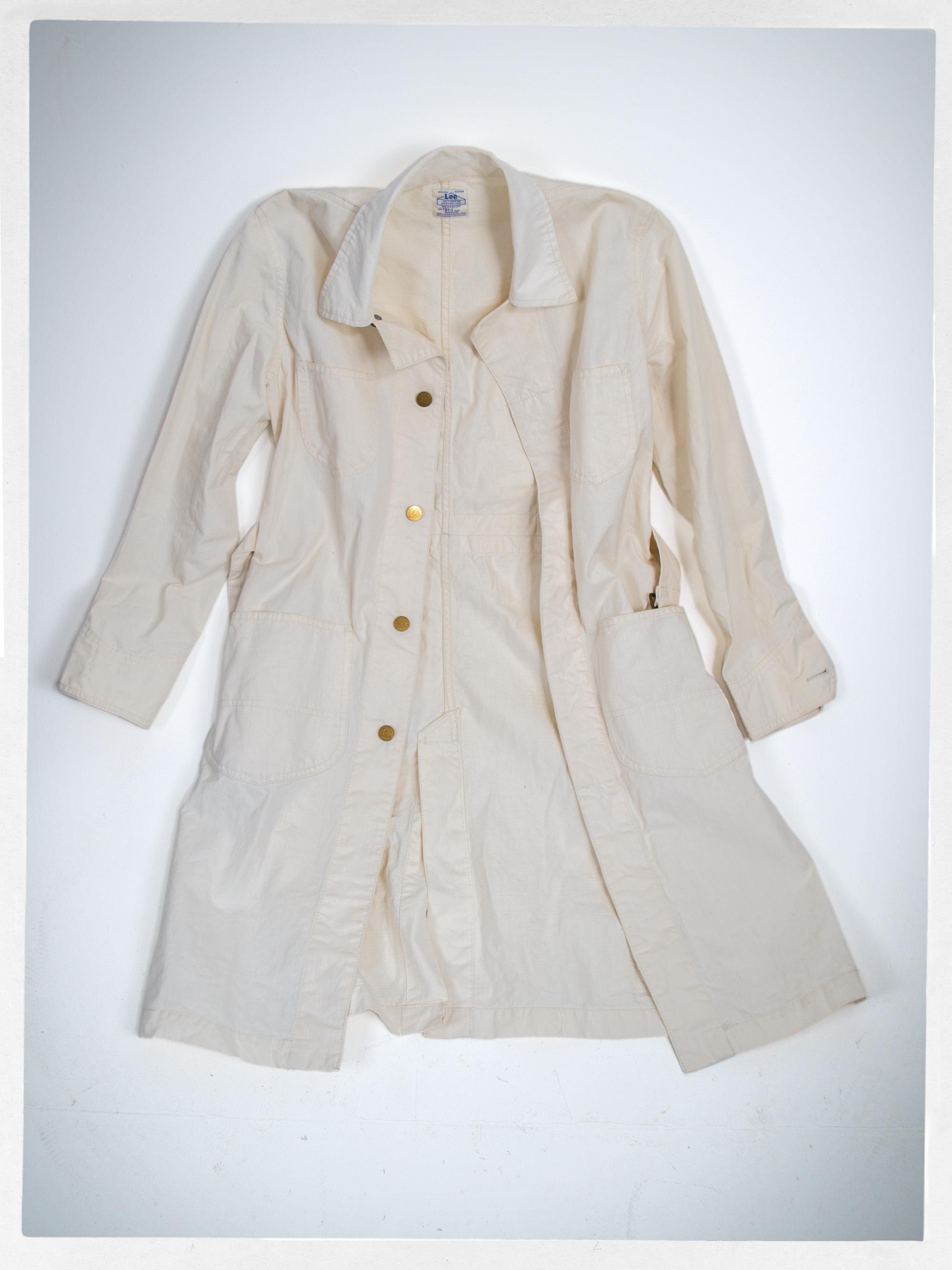 Vintage 50s LEE Work Coat, Vintage Cotton Lab Coat, Vintage