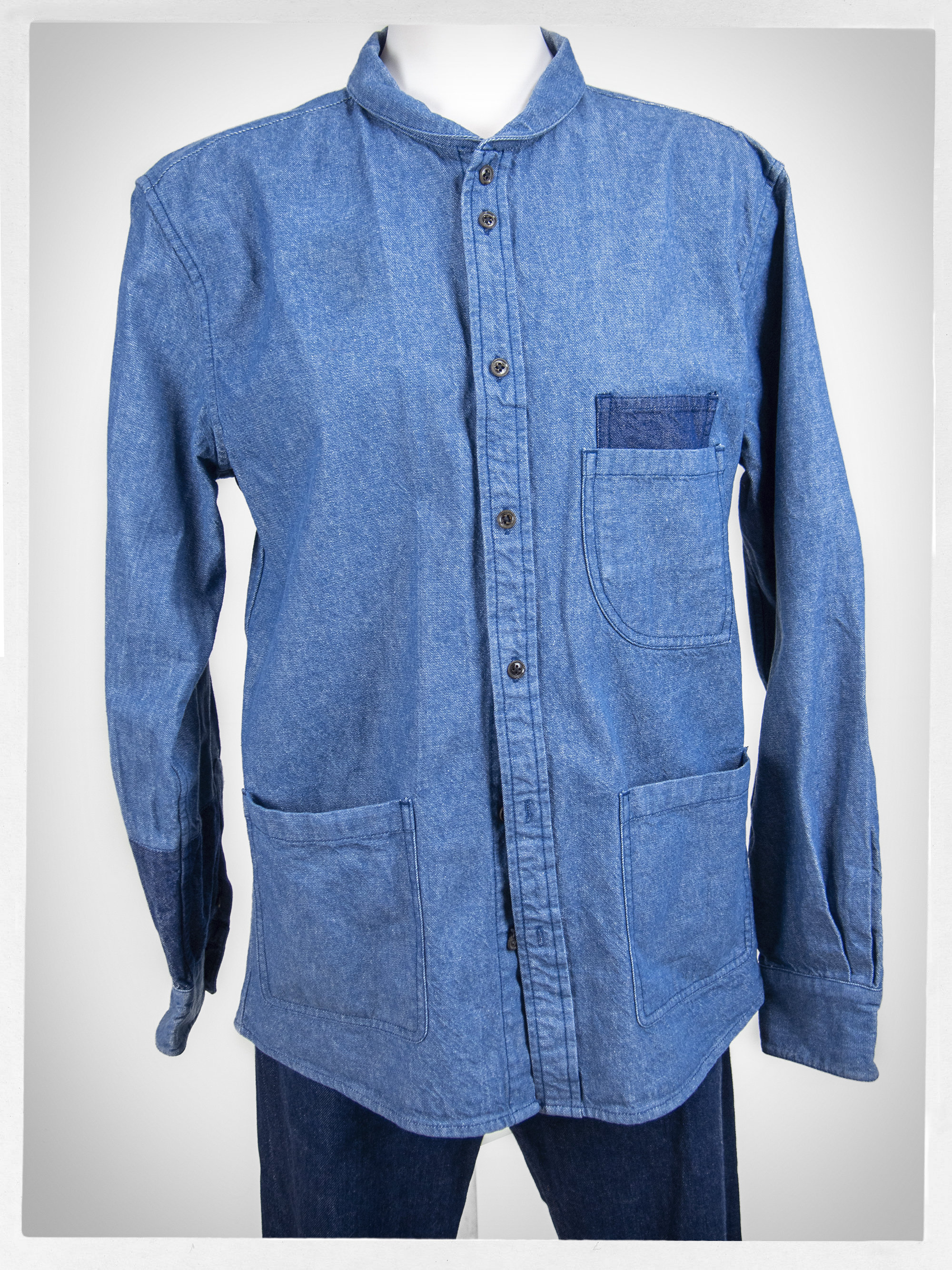 【YOURNUS】Retro Washing Denim Shirt DC4 - DELUXEWARE - 7600 [WILDMAN] - 1950s U.S. Western Denim
