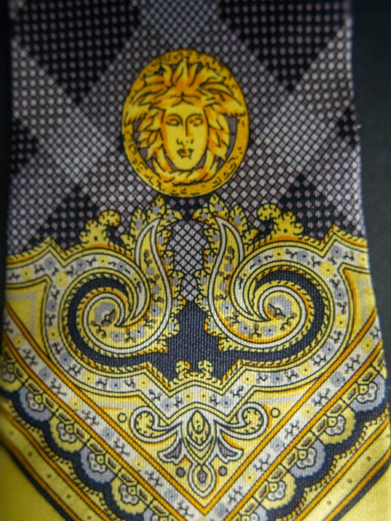 Vintage 80s Neckties, GIANNI VERSACE Ties, Retro … - image 6