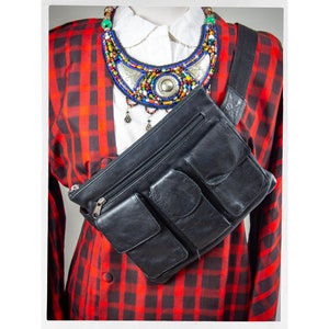 Cartable rétro des années 90, sac à bandoulière des années 90, mode Boho, mode vintage pour hommes, sac à bandoulière pour hommes, sac banane en cuir, mode Dandy Lion, Mod