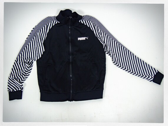Retro PUMA Track Jacket, Black Stripe Track Jacke… - image 3