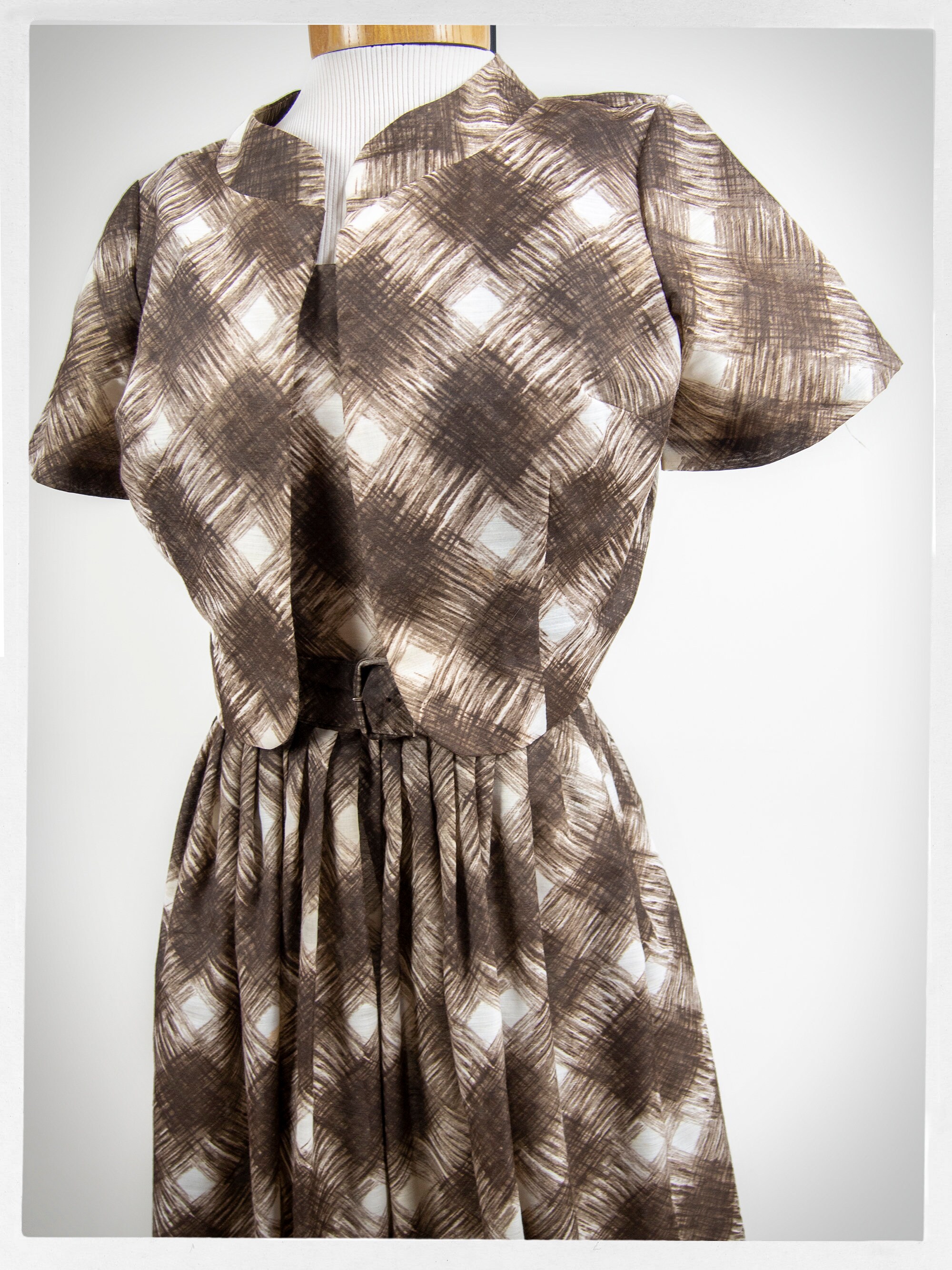 Vintage 60s Dress, 50s Sheer Summer Dress, Rockabilly