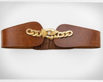 Vintage 90s Belt, 90s Italian Belt, Vintage 90s Belt, Retro 80s Wide Belt, 90s Statement Belt,  Vintage Fashion, Boho Fashion, Italian Style