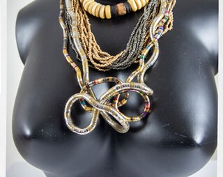 Collana Lunga Bohemien Con Occhio Di Allah (Nazar) Blu, Pendente Regolabile In Lega, Portafortuna Unisex