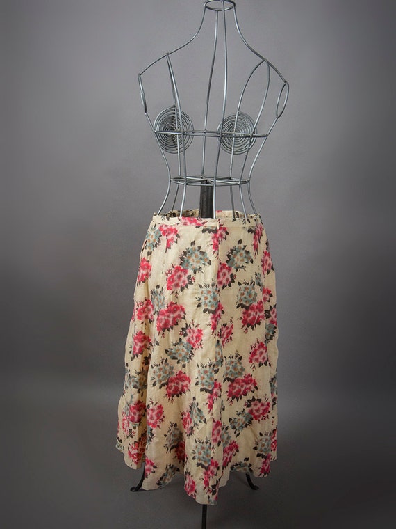 Vintage 90s KENZO Floral Skirt, BOHO Style Skirt,… - image 6