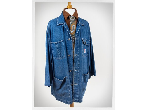 Retro 80s Jacket, Retro 80s Chore Jacket, 80s Deni