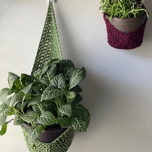 Crochet Hanging Basket Pattern, Crochet Pattern, DIY pattern, Boho Plant Hanger Pattern, PDF Digital Download, Plant Holder image 2