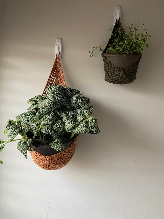 Hngende Innenpflanzer | Crochet Home Decor | Wand Pflanzenhalter |  Hngende Topflappen fr Zimmerpflanzen und Gartenarbeit | Garten Dekor -  Etsy.de