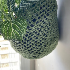 Crochet Hanging Basket Pattern, Crochet Pattern, DIY pattern, Boho Plant Hanger Pattern, PDF Digital Download, Plant Holder image 4