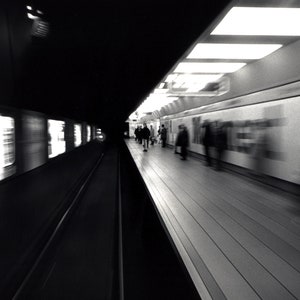 The Platform Newcastle, B&W, street photography, Fine Art Photography Print Art Home Wall Decor Wedding Gift Ideas Christmas Gift