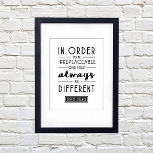 Loco Para Coco Chanel Para Imprimir Etsy