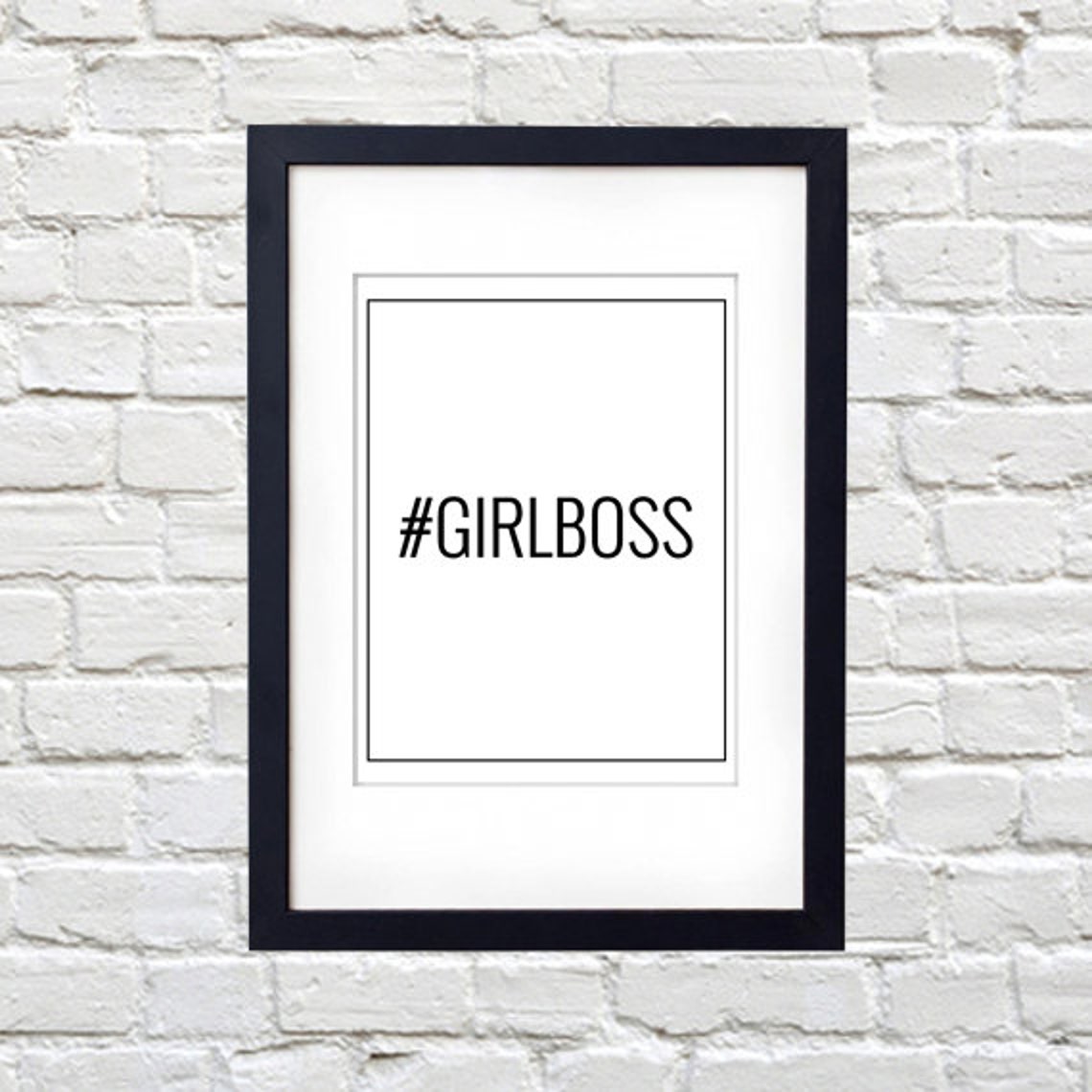 Hashtag girl Boss Printable Etsy