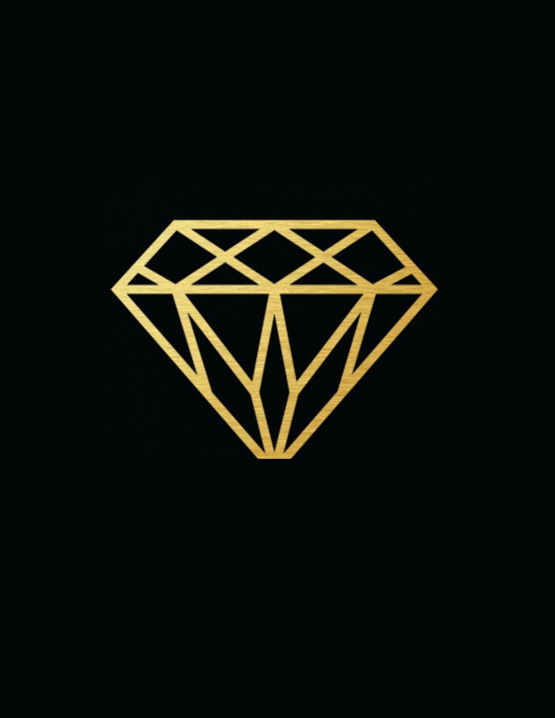 Gold Diamond on Black Printable - Etsy Denmark