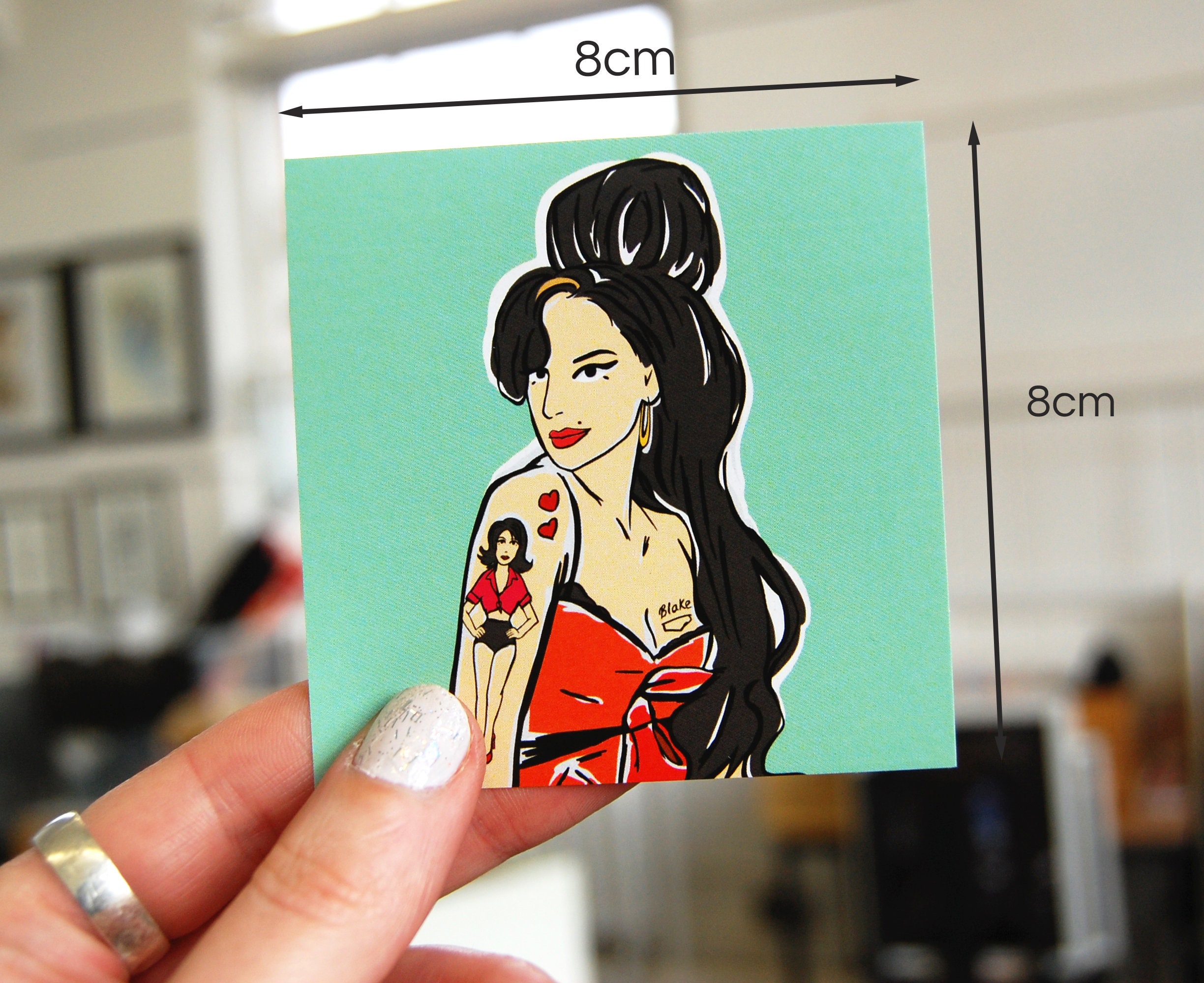 Female Pop Singer Stickers Pack of 5 Large Stickers Lady Etsy UK