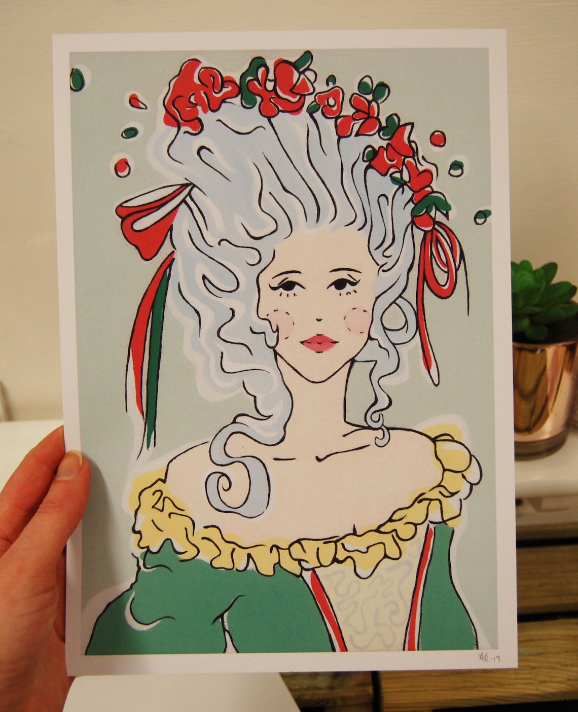 Marie Antoinette Print A4 Art Print Featuring 18th Century | Etsy