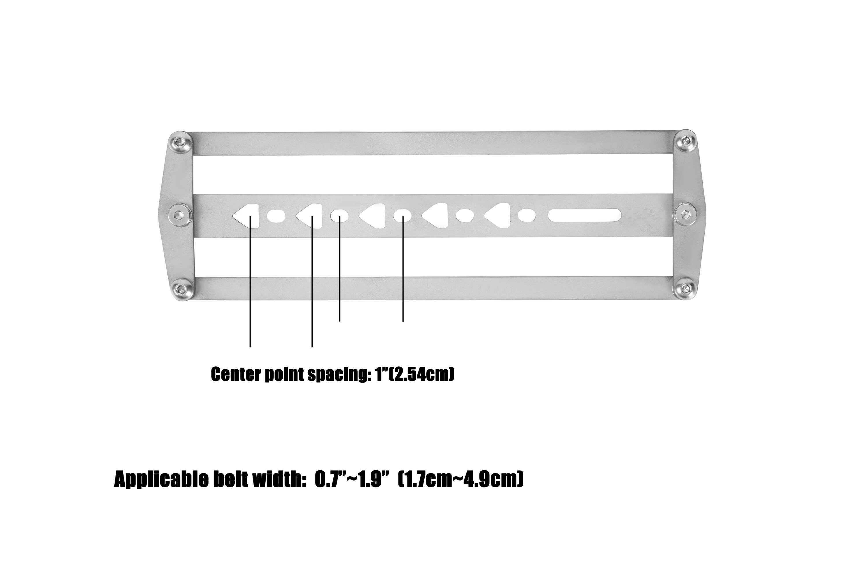 Leather Belt Holes Positioning Ruler , Leather Belt Making Tools , Belt