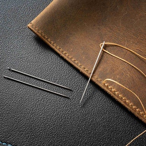 10 PCS High quality round end leather Needle ,Ballpoint leather needle for hand sewing ,leather sewing needles GJPGFZ