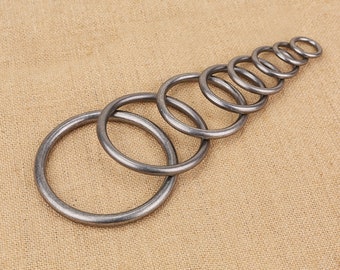 Zware matzilveren massief messing ringen zonder naad, 1 2 3 inch naadloze grote messing metalen o-ringen home depot H10-SRNS