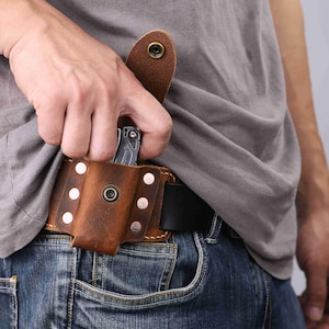 Leather Sheath for Leatherman Multitools, leather holster for Leatherman wingman FREE P4 P2 Wave Charge CPDT6