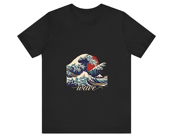 Japanese Wave T Shirt, Ride the Wave Great Wave Graphic Tee, Surf Gift