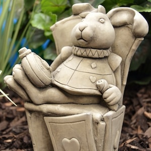 White Rabbit - Alice in Wonderland Stone Garden Ornament