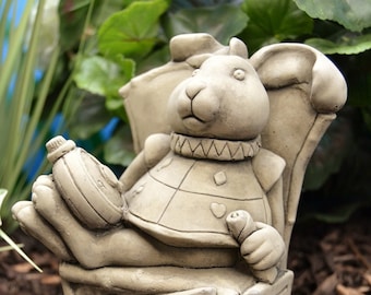 Alice in Wonderland White Rabbit Stone Garden Ornament