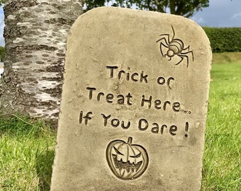 Halloween Fun Gravestone 'Trick or Treat If You Dare'