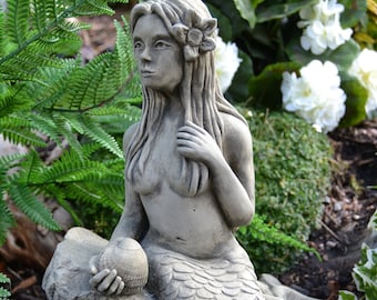 Eliana the Mermaid Stone Garden Ornament