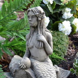 Eliana the Mermaid Stone Garden Ornament