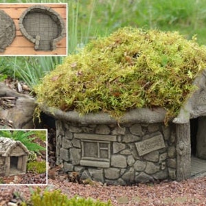 Hedgehog House Wildlife House Fairy House Stone Garden Ornament image 1