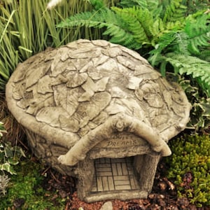 Hedgehog House Wildlife House Fairy House Stone Garden Ornament image 4