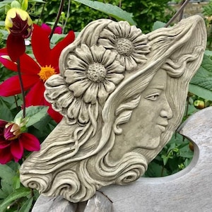 Frances - Wall Plaque Stone Garden Ornament
