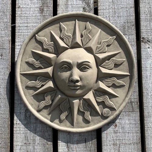 Sun Metal Wall Plaque Wall Sign Fabulous Garden Wall Hanging Etsy UK
