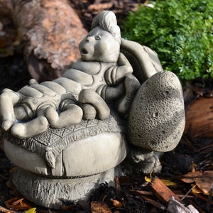 Alice in Wonderland Caterpillar  Stone Garden Ornament