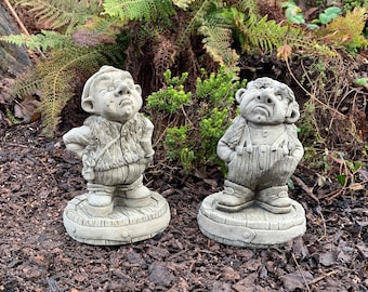 Dennis the Inn Keeper and Doug the Brewer Stone Garden Ornament Gargoyle