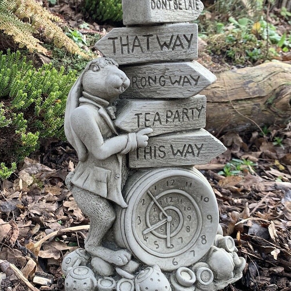 Alice in Wonderland March Hare Stone Garden Ornament