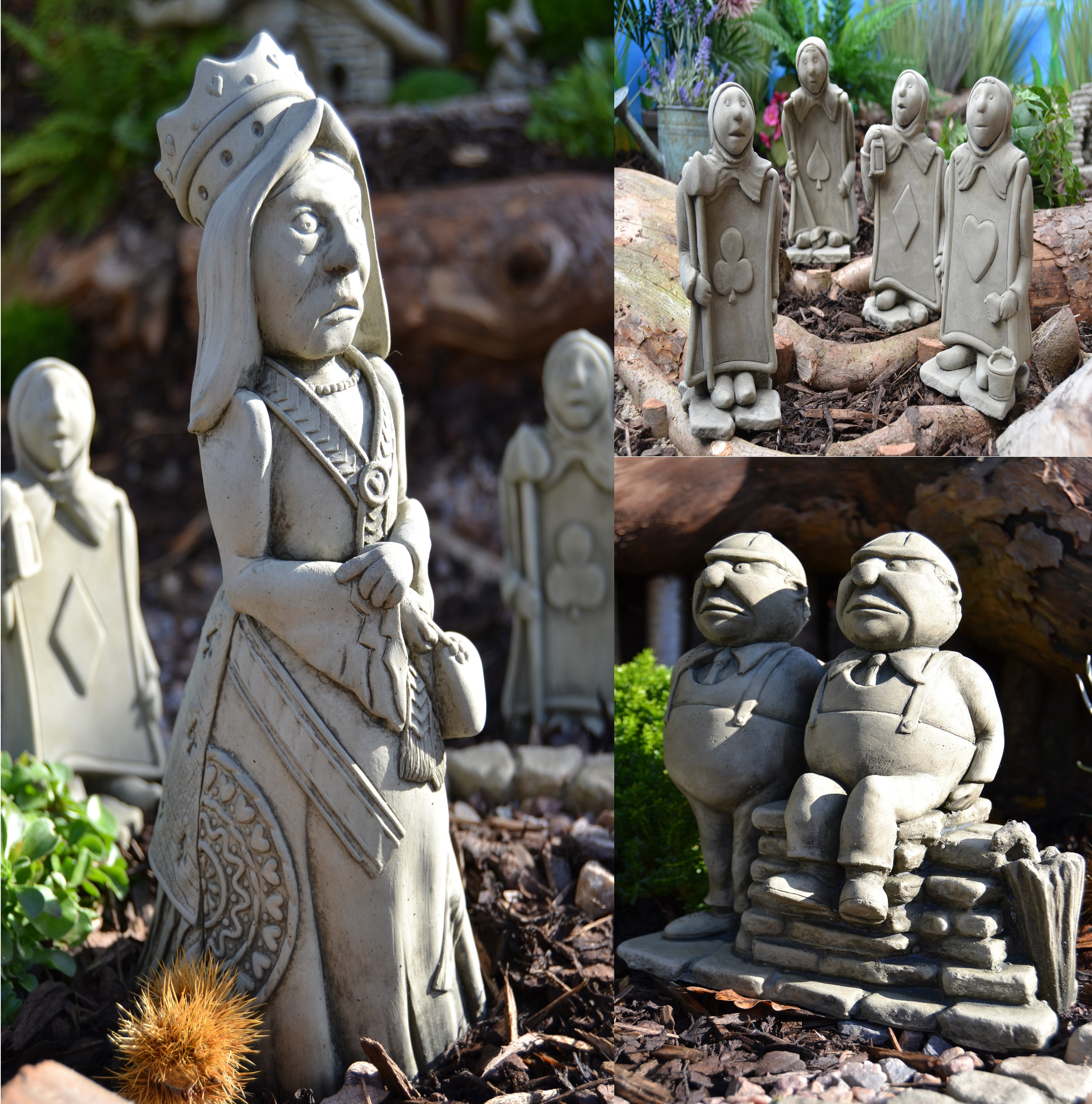 英国不思議の国のアリストランプキャラクター ガーデンオーナメント 英国不思議の国のアリストランプキャラクター ガーデンオーナメント