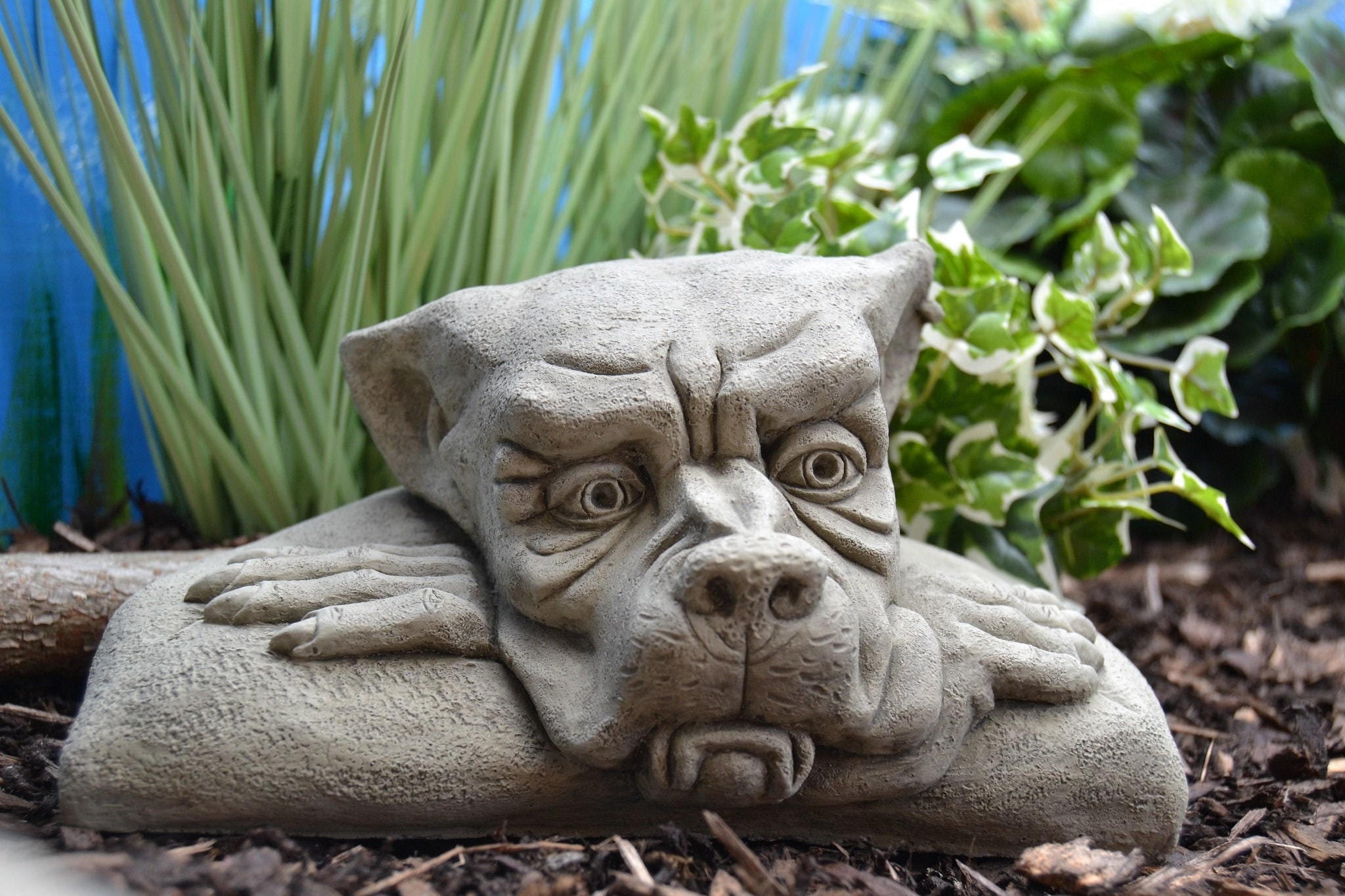 Ernie Stone Gargoyle Garden Statue Etsy