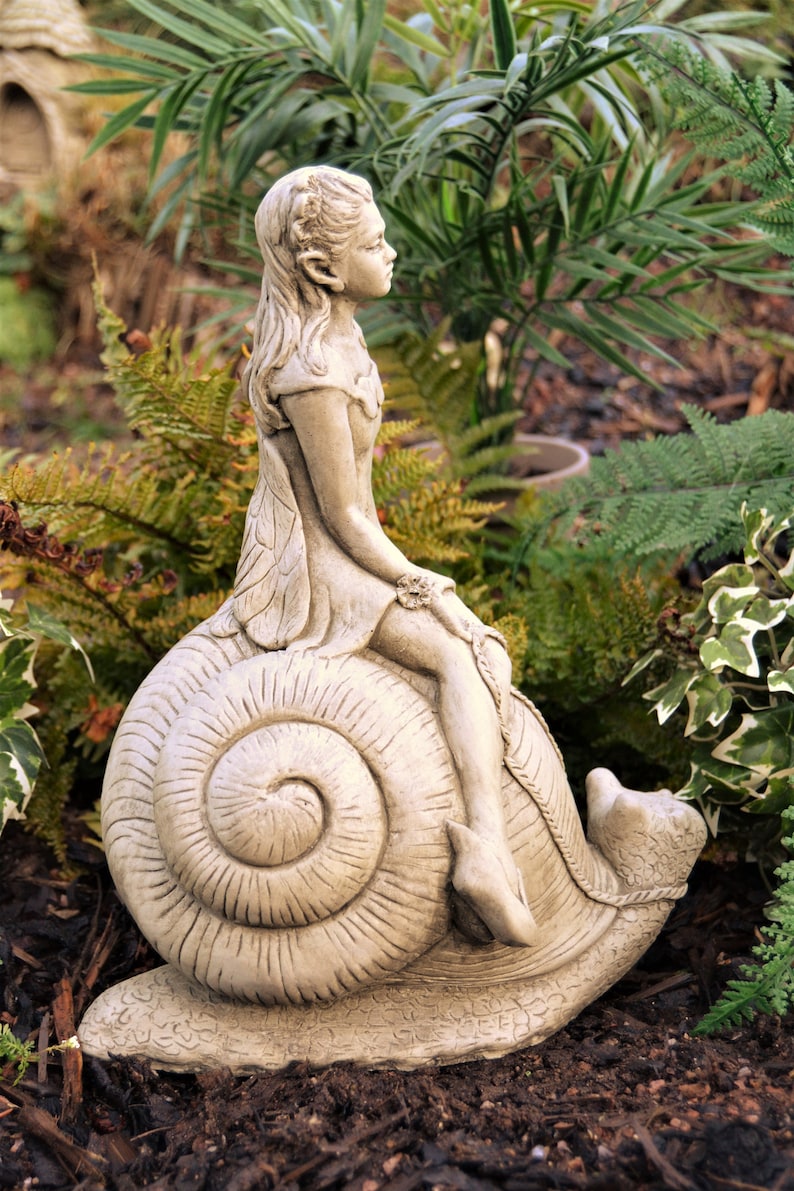 Olivia the Fairy Stone Garden Ornament Etsy UK