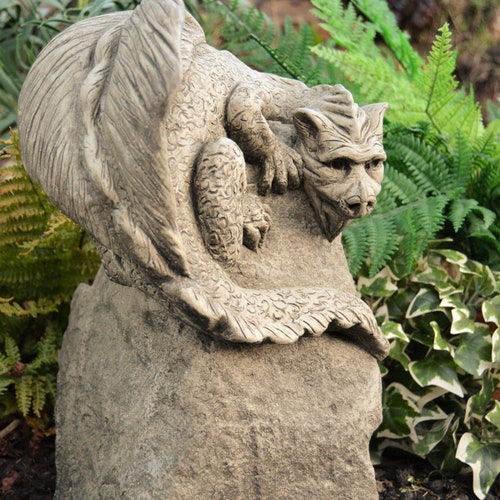 Sean the Tawny Owl Stone Garden Ornament Etsy UK