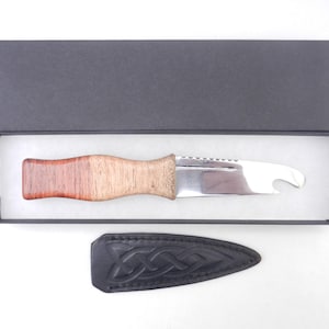 Sgian Brew in African Bubinga, Kilt knife, Scottish knife, sgian dubh,, wedding gift, groom gift, best man gift, mens gift