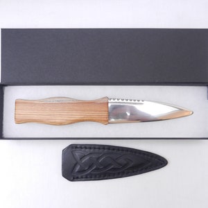 Sgian Dubh in Laburnum and African Blackwood, Scottish knife, skene duh, Scottish gift, Wedding gift, Groom gift, Best Man gift, mens gift