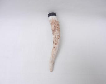 Scottish Kilt Pin: Red Deer Antler & Bog Oak, Mens Gift