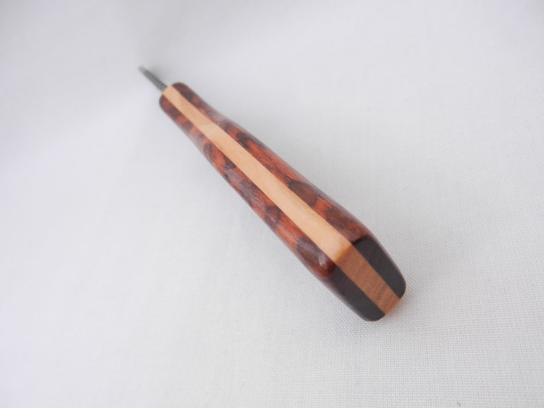 mens gift sgian dubh,Scottish gift wedding gift groom gift Damascus Steel Sgian Brew in Snakewood and Wild Cherry Kilt knife