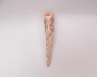 Red Deer Antler Kilt Pin: Scottish Burr Elm Sapwood Gift