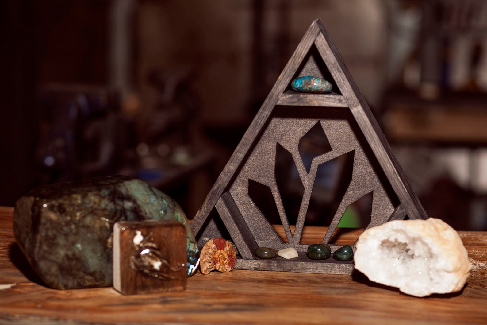 Crystal Cluster Crystal Shelf Etsy