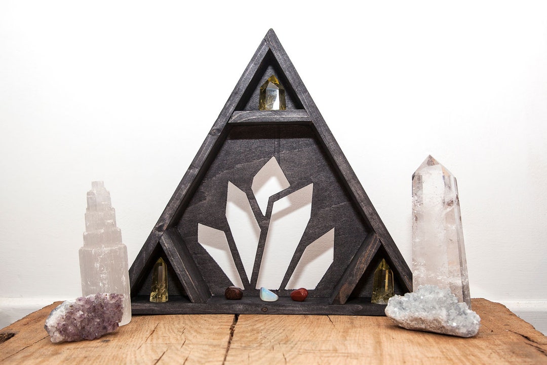 Crystal Cluster Crystal Shelf Etsy