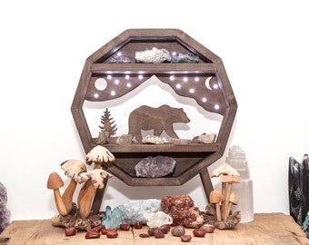 Wilderness Bear Light Up crystal Shelf!