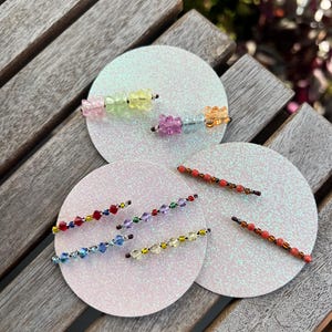 Mini Kids Hand Beaded Bobby Pins