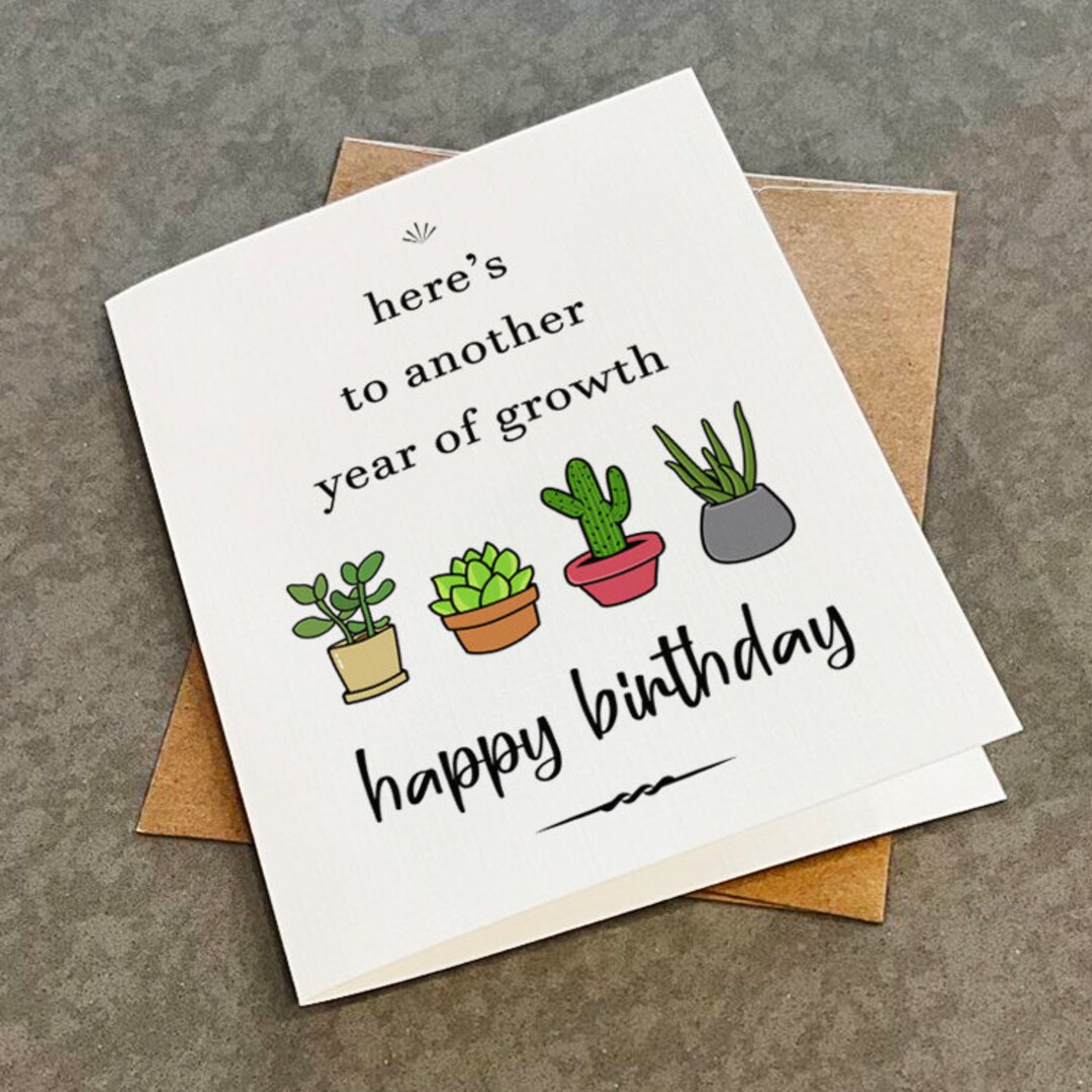 House Plants Birthday Card Lovely Birthday Card for Amateur photo